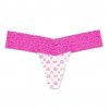 Chiloti dantela Victoria's Secret cu logo Pink